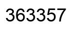 Número 363357 imagen negro