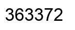 Number 363372 black image