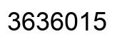 Número 3636015 imagen negro
