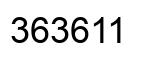 Number 363611 black image