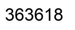 Number 363618 black image