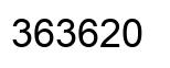 Number 363620 black image