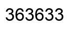 Número 363633 imagen negro