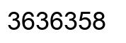 Número 3636358 imagen negro