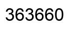 Number 363660 black image