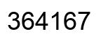 Número 364167 imagen negro