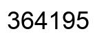 Number 364195 black image