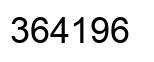 Number 364196 black image