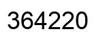 Number 364220 black image