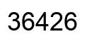 Número 36426 imagen negro