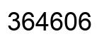 Number 364606 black image