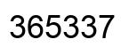 Number 365337 black image