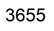 Number 3655 black image