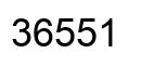 Number 36551 black image