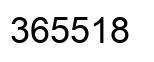 Number 365518 black image
