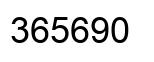 Número 365690 imagen negro