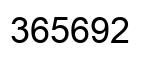 Número 365692 imagen negro