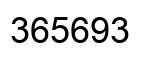 Número 365693 imagen negro