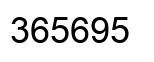 Número 365695 imagen negro