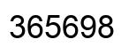 Número 365698 imagen negro