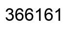 Number 366161 black image
