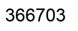 Number 366703 black image