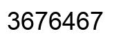 Número 3676467 imagen negro