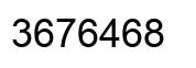 Número 3676468 imagen negro