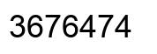 Número 3676474 imagen negro