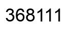 Number 368111 black image