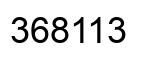 Number 368113 black image
