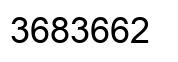 Número 3683662 imagen negro