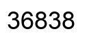 Number 36838 black image