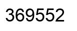 Number 369552 black image