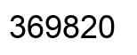Número 369820 imagen negro