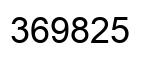 Número 369825 imagen negro