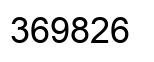 Número 369826 imagen negro