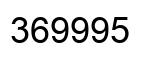 Number 369995 black image