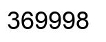 Number 369998 black image