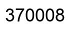 Number 370008 black image