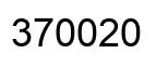 Número 370020 imagen negro
