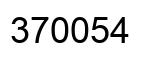Number 370054 black image