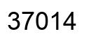 Número 37014 imagen negro
