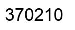 Number 370210 black image
