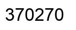 Number 370270 black image