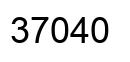 Número 37040 imagen negro