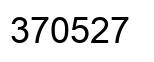 Number 370527 black image