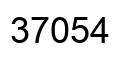 Number 37054 black image