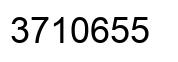 Number 3710655 black image
