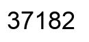 Number 37182 black image